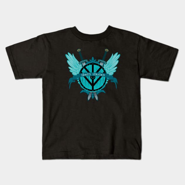 Shield Maiden Wings Classical design Kids T-Shirt by LittleBean